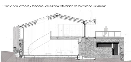 Vivienda unifamiliar aislada. Proyecto de rehabilitacin integral. vila.