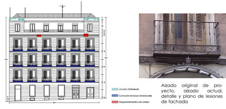 Edificio residencial. Estudio patolgico y proyecto de actuacin. Madrid.