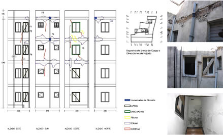 Edificio residencial. Estudio patolgico y proyecto de actuacin. Madrid.