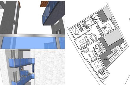 Edificio residencial. Proyecto de nueva planta. Toledo.