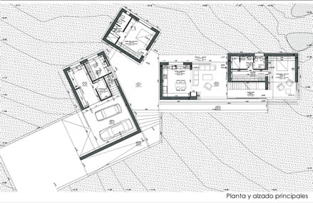 Vivienda unifamiliar aislada. Proyecto de nueva planta. vila.