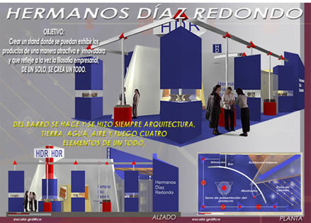 Stand corporativo. Propuesta para instalacin en feria Construtec. Madrid.