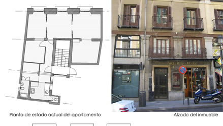 Vivienda en edificio residencial. Anteproyecto para rehabilitacin. Madrid