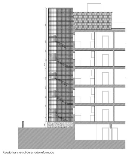 Edificio residencial. Proyecto de torre de comunicacin vertical. Madrid.