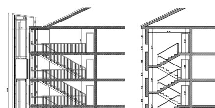 Edificio residencial. Proyecto torre de comunicaciones verticales. Asturias.