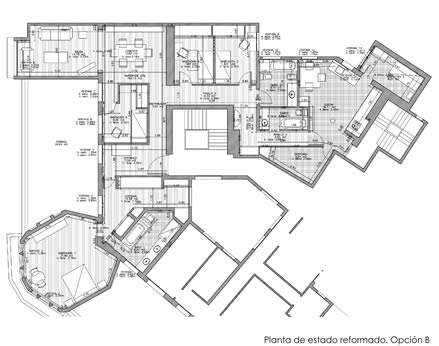 Vivienda en inmueble residencial. Anteproyecto de reforma. Madrid.