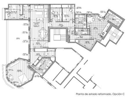 Vivienda en inmueble residencial. Anteproyecto de reforma. Madrid.