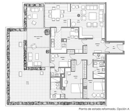 Vivienda en inmueble residencial. Anteproyecto de ampliacin. Madrid.