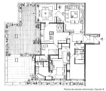 Vivienda en inmueble residencial. Anteproyecto de ampliacin. Madrid.