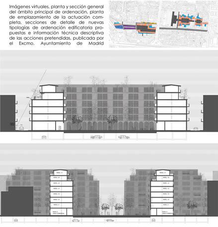 Tejido urbano. Anteproyecto y P M rehabilitacin de infraviviendas. Madrid.