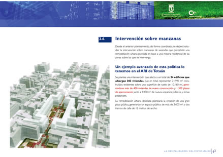 Tejido urbano. Anteproyecto y P M rehabilitacin de infraviviendas. Madrid.