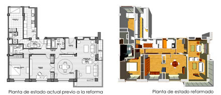 Vivienda en edificio residencial. Proyecto y Gestin de reforma. Madrid.